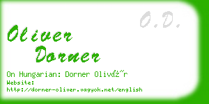 oliver dorner business card